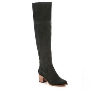 Marc Fisher Black Over the Knee Boots with Block Heel Size 6.5